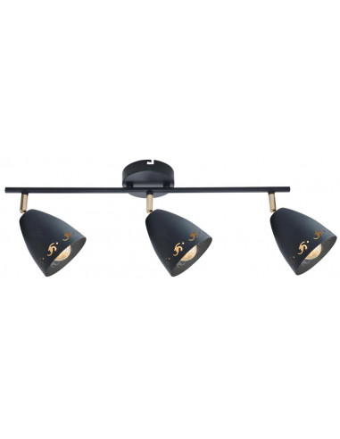 CANDELLUX COTY LAMPA SUFITOWA LISTWA 3X40W E14 CZARNY 93-67173