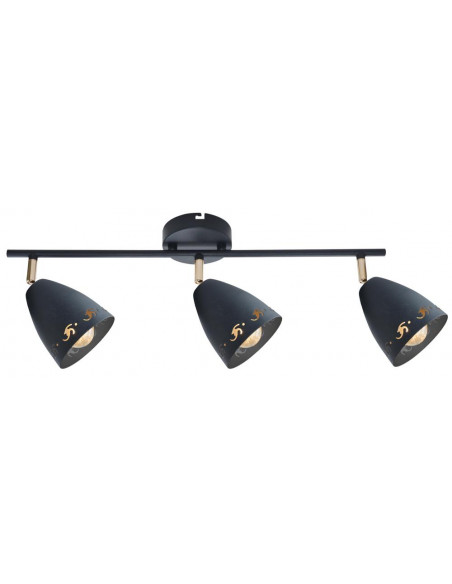 CANDELLUX COTY LAMPA SUFITOWA LISTWA 3X40W E14 CZARNY 93-67173