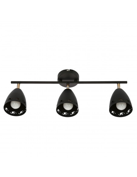 CANDELLUX COTY LAMPA SUFITOWA LISTWA 3X40W E14 CZARNY 93-67173