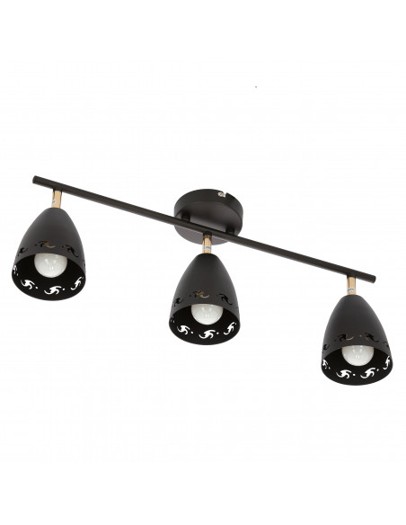 CANDELLUX COTY LAMPA SUFITOWA LISTWA 3X40W E14 CZARNY 93-67173