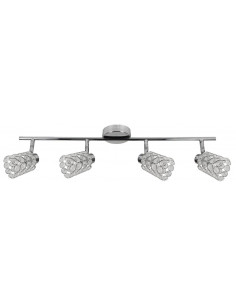 CANDELLUX YORK LAMPA SUFITOWA LISTWA 4X40W G9 CHROM 94-00118