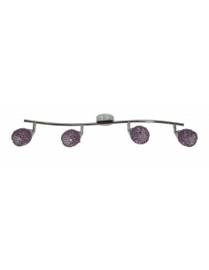 CANDELLUX CLEAR LAMPA SUFITOWA LISTWA 4X40W G9 FIOLET 94-06929