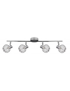 CANDELLUX COLLAR LAMPA SUFITOWA LISTWA 4X40W G9 CHROM 94-13743