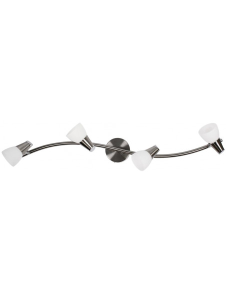 CANDELLUX SELIA LAMPA SUFITOWA LISTWA 4X40W G9 NIKIEL MAT/CHROM BIAŁY (BŻ) 94-70005