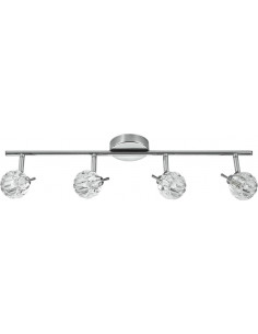 CANDELLUX BOMBOLA LAMPA SUFITOWA LISTWA 4X40W G9 CHROM BEZ ŻARÓWEK 94-70319