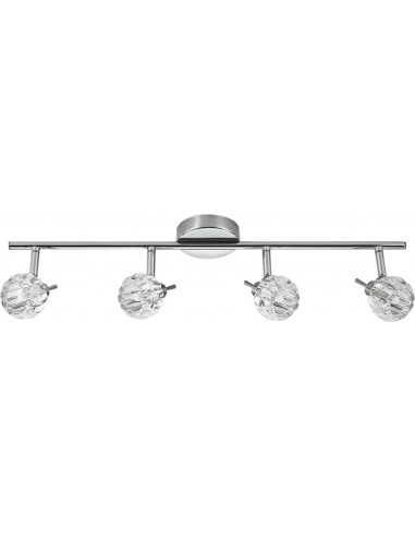 CANDELLUX BOMBOLA LAMPA SUFITOWA LISTWA 4X40W G9 CHROM BEZ ŻARÓWEK 94-70319