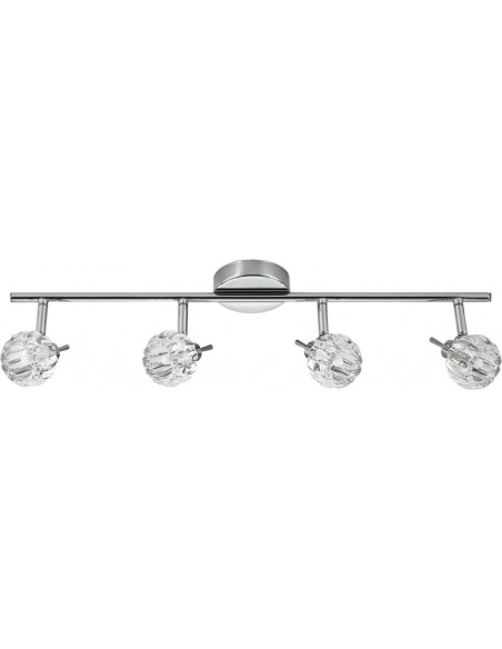 CANDELLUX BOMBOLA LAMPA SUFITOWA LISTWA 4X40W G9 CHROM BEZ ŻARÓWEK 94-70319
