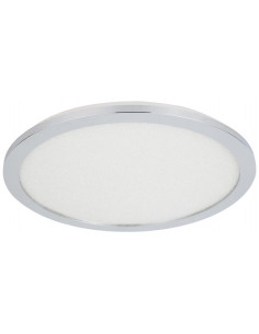 CANDELLUX PIXEL LAMPA SUFITOWA PLAFON 40 24W LED IP44 CHROM+GRANILA 3000K 10-67432