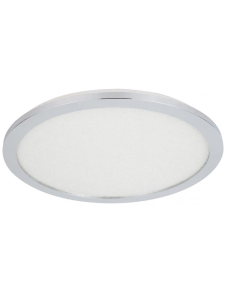 CANDELLUX PIXEL LAMPA SUFITOWA PLAFON 40 24W LED IP44 CHROM+GRANILA 3000K 10-67432