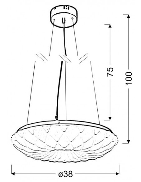 CANDELLUX NIL LAMPA WISZĄCA 38 18W LED 31-69733