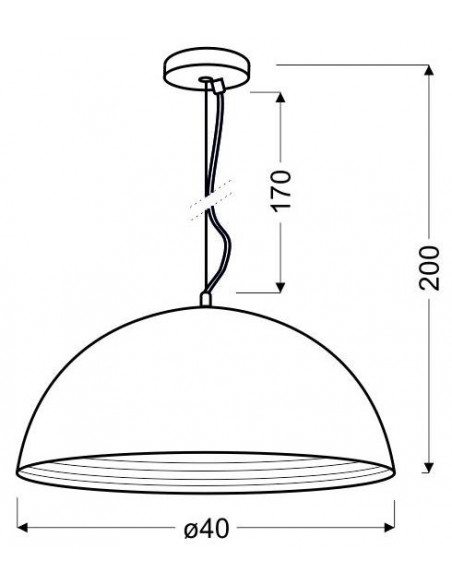 CANDELLUX DORADA LAMPA WISZĄCA 40 1X60W E27 CHROM 31-26378