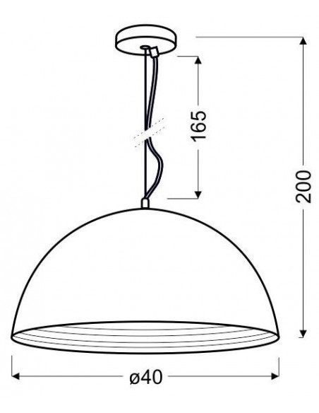 CANDELLUX AMALFI LAMPA WISZĄCA 40 1X60W E27 MIEDZIANY 31-26392