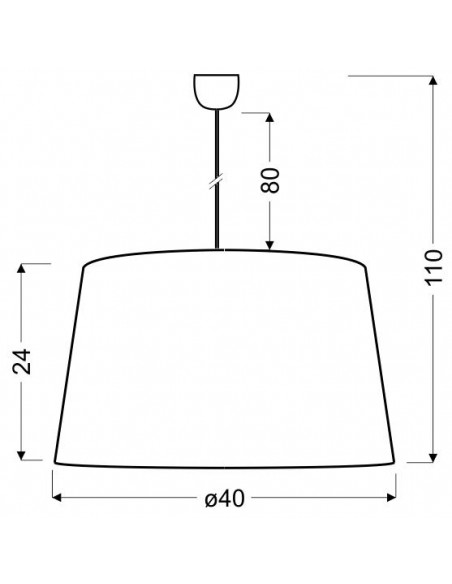 CANDELLUX TIGER LAMPA WISZĄCA 40 1X60W E27 CZARNO-ZŁOTY 31-94455