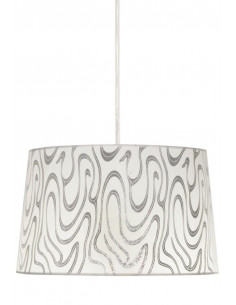 CANDELLUX TIGER LAMPA WISZĄCA 40 1X60W E27 BIAŁO-SREBRNY 31-94462