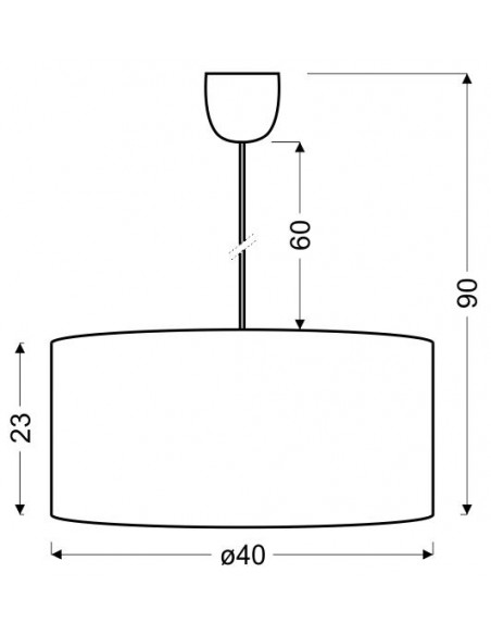 CANDELLUX ONDA LAMPA WISZĄCA 40 1X60W E27 CZERWONY 31-06158
