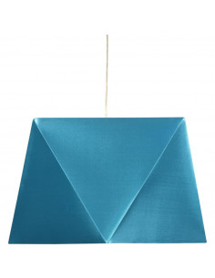 CANDELLUX HEXAGEN LAMPA WISZĄCA 42 1X60W E27 TURKUS (ABAŻUR 77-01696+LINKA 85-10608) 31-03621