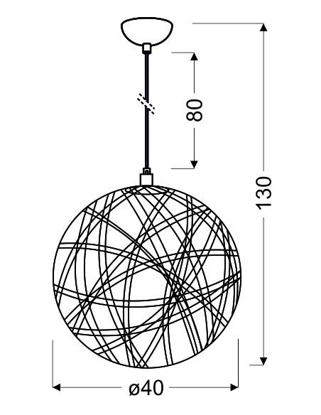 CANDELLUX FRIDA LAMPA WISZĄCA 40 1X60W E27 BIAŁY 31-51127