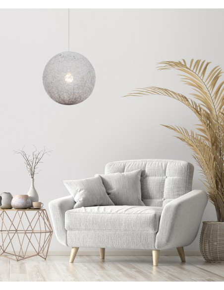 CANDELLUX CARUBA LAMPA WISZĄCA 1X60W E27 BIAŁY 50 31-26913