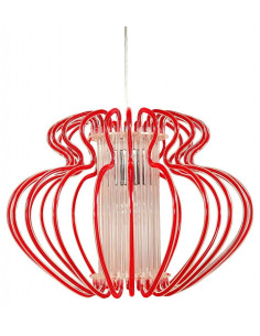CANDELLUX IMPERIA LAMPA WISZĄCA 1X60W E27 520X420 DUŻA CZERWONA PROMOCJA 31-36578