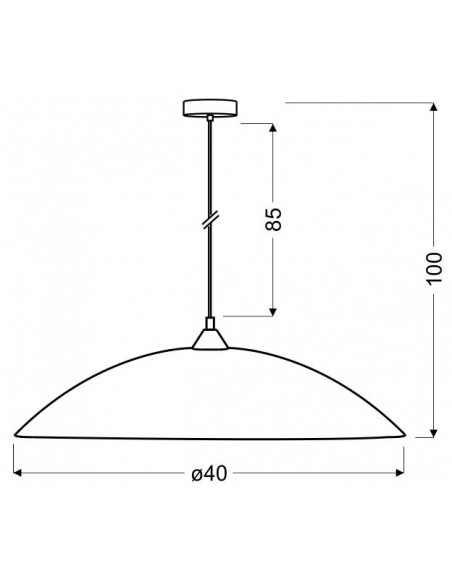 CANDELLUX YOUNG 40 LAMPA WISZĄCA 1X60W E27 31-09166