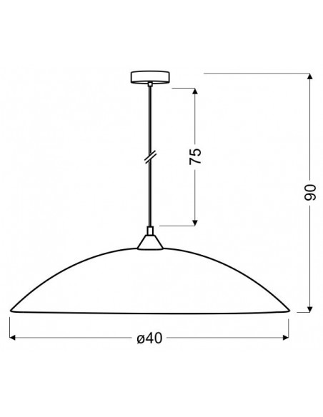 CANDELLUX BRAGA LAMPA WISZĄCA 40 1X60W E27 31-09265
