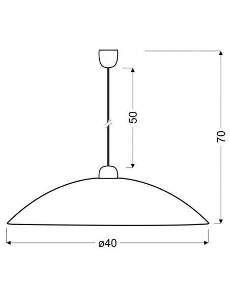 CANDELLUX MALIBU 40 LAMPA WISZĄCA 1X60W E27 BIAŁY 31-84067