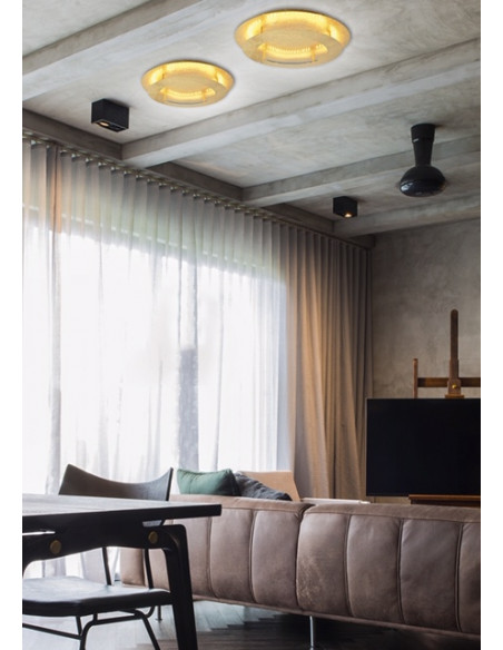 CANDELLUX MERLE LAMPA SUFITOWA PLAFON 40 18W LED 3000K ZŁOTY 98-66213