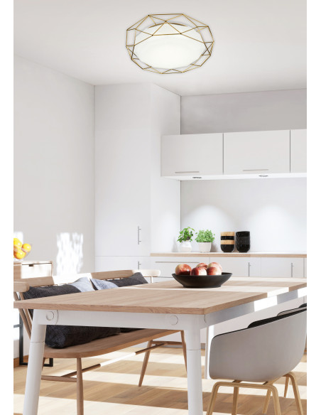 CANDELLUX SVEN LAMPA SUFITOWA PLAFON 43 24W LED 3000K ZŁOTY 98-66312