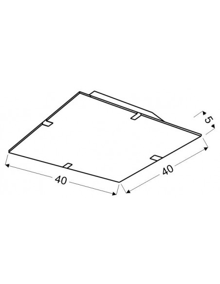 CANDELLUX AMBIENTE LAMPA SUFITOWA PLAFON 40X40 16W LED MULTI KOLOR 6500K 10-45331