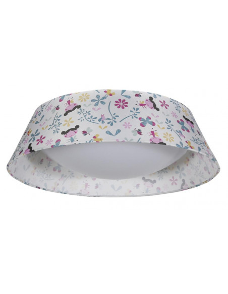 CANDELLUX GIRL LAMPA SUFITOWA PLAFON 45 16W LED 6500 K Z ABAŻUREM 14-62994