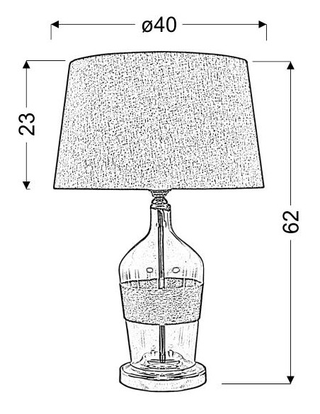 CANDELLUX ECO 3 LAMPA GABINETOWA 40X62 1X60W E27 41-21519