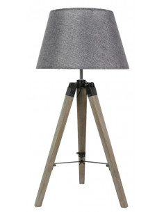 CANDELLUX LUGANO LAMPA GABINETOWA 1X60W E27 SZARY + ABAŻUR O TYM SAMYM INDEKSIE 41-31150