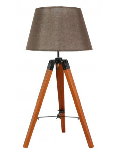 CANDELLUX LUGANO LAMPA GABINETOWA 1X60W E27 BRĄZOWY + ABAŻUR O TYM SAMYM INDEKSIE 41-31211