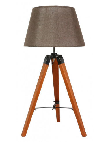 CANDELLUX LUGANO LAMPA GABINETOWA 1X60W E27 BRĄZOWY + ABAŻUR O TYM SAMYM INDEKSIE 41-31211