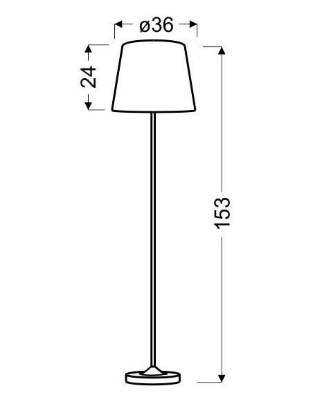 CANDELLUX SEGIN LAMPA PODŁOGOWA 1X60W E27 + ABAŻUR O TYM SAMYM INDEKSIE 51-19007