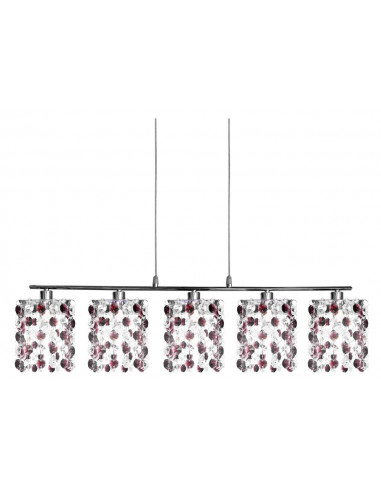 CANDELLUX CLASSIC ZWIS 5X40W G9 BURGUND 35-97029