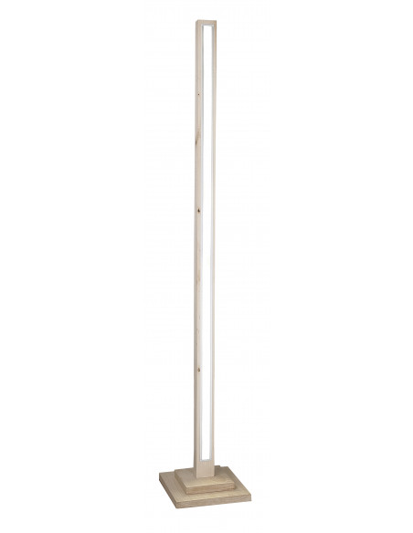 CANDELLUX ALSET LAMPA PODŁOGOWA DREWNO BUK + SREBRNY 1X8W LED 4000 51-06202