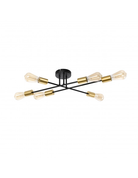 CANDELLUX Crespilo lampa sufitowa czarny 6x40w e27 36-01245