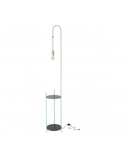 CANDELLUX WALK LAMPA PODŁOGOWA CZARNY+ZIELONY 1X40W E27 51-00033