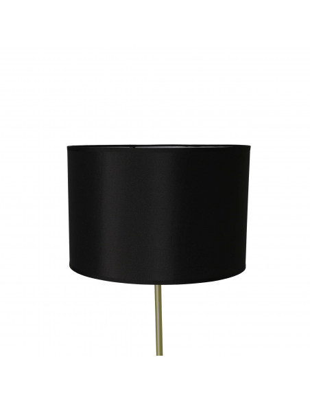 CANDELLUX TEGOLA LAMPA PODŁOGOWA CZARNY+ZŁOTY MATOWY 1X60W E27 ABAŻUR CZARNY 51-00071
