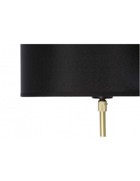 CANDELLUX TEGOLA LAMPA PODŁOGOWA CZARNY+ZŁOTY MATOWY 1X60W E27 ABAŻUR CZARNY 51-00071