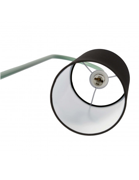 CANDELLUX RAVELLO LAMPA PODŁOGOWA CZARNY+ZIELONY 1X40W E14 ABAŻUR CZARNY 51-00064