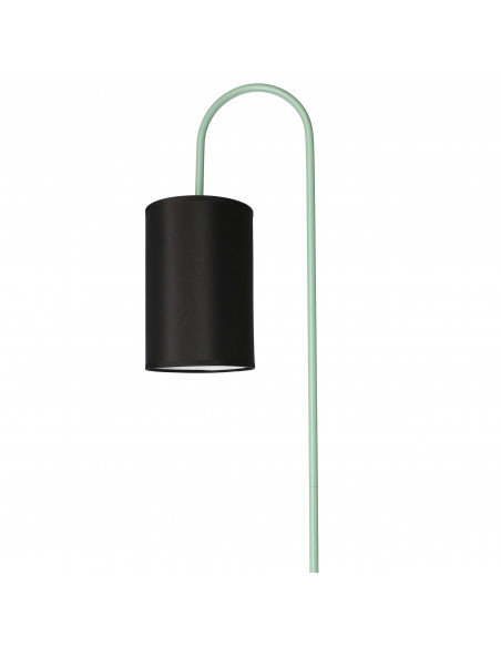 CANDELLUX RAVELLO LAMPA PODŁOGOWA CZARNY+ZIELONY 1X40W E14 ABAŻUR CZARNY 51-00064