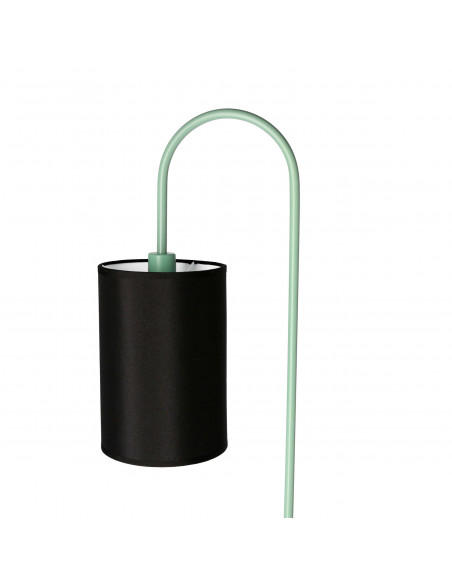 CANDELLUX RAVELLO LAMPA PODŁOGOWA CZARNY+ZIELONY 1X40W E14 ABAŻUR CZARNY 51-00064