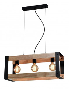 CANDELLUX Varna lampa wisząca czarny 3x40w e27 klosz czarny 33-79077