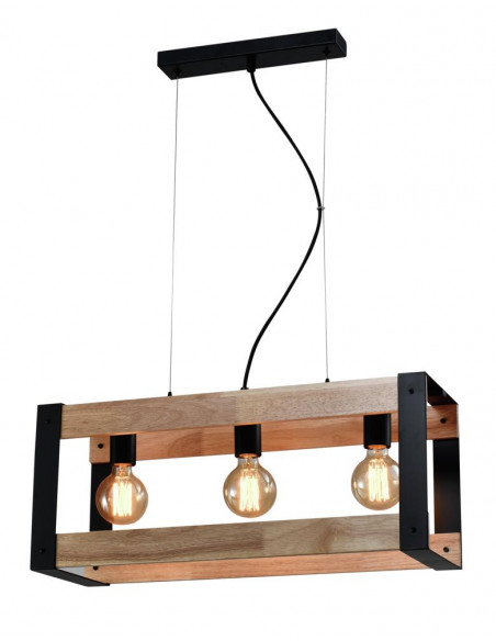 CANDELLUX Varna lampa wisząca czarny 3x40w e27 klosz czarny 33-79077