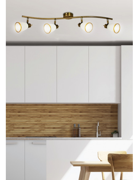 CANDELLUX REGENT LISTWA 4X40W G9 PATYNA (BŻ) 94-70036