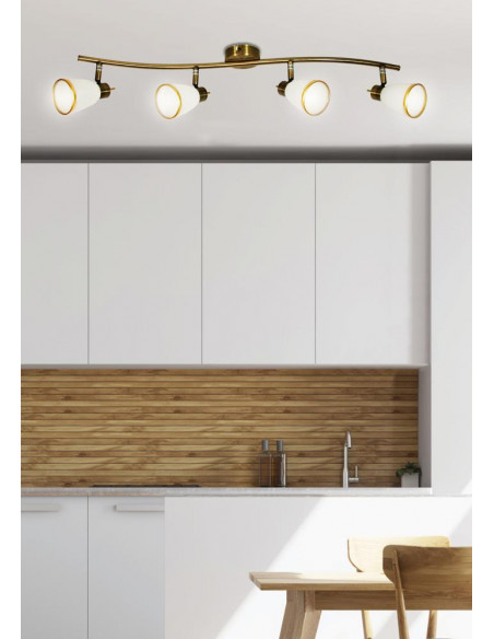 CANDELLUX REGENT LISTWA 4X40W G9 PATYNA (BŻ) 94-70036