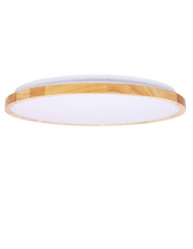 CANDELLUX LAMPA SUFITOWA GANDAVA PLAFON 36W LED BIAŁO DREWNIANY 4000K 14-75260