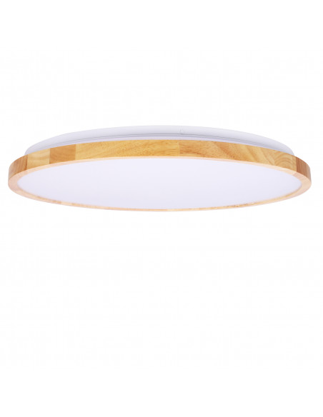 CANDELLUX LAMPA SUFITOWA GANDAVA PLAFON 36W LED BIAŁO DREWNIANY 4000K 14-75260